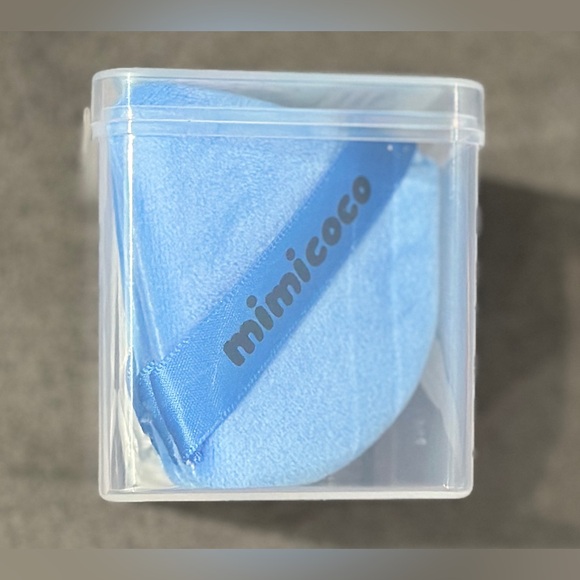 🩷💙Mimicoco Pink or Blue Triangle Velour Makeup Puffs 6-Piece Set - Picture 8 of 11